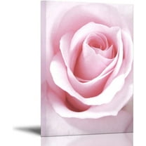 Bedroom Decor for Women Light Pink Rose Decor Canvas Art Flower Wall Decor Bathroom Wall Art Teen Girls Room Decor Artwork for Walls Floral Wall Pictures Room Decorations Gallery Wrapped 12x16inch
