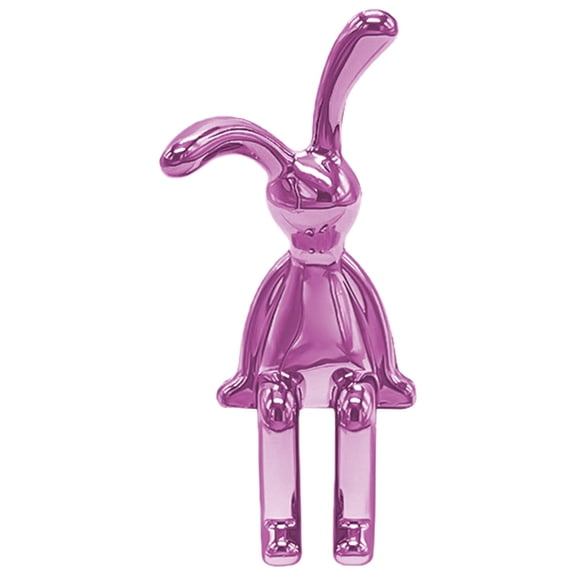 Bedroom Desktop Ornament, Creative Electroplated Long Eared Rabbit Figurine, Decorative Figurine, Collectible Statue.