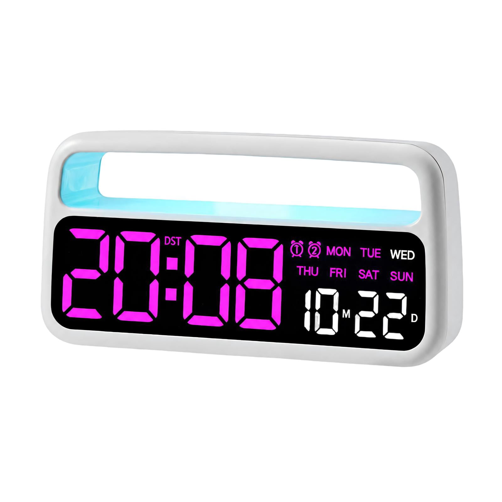 Alamer Clock Bedroom Digital Alarm Clock with USB Power, Integrated LED Light Alarm ...