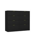thumbnail image 1 of Bedroom Dressers 8 Drawers Dresser for Bedroom, Wood Bedroom Dresser Modern Drawer Chest, 8 Chest of Drawer, Tall Dresser for Closet, Dressers Organizer for Living Room, Closet, Hallway Black,Chests, 1 of 9