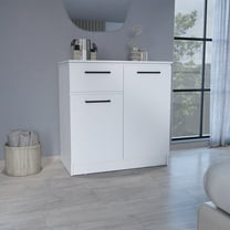 Bedroom Dressers Idaho Dresser with 2-Door Cabinets and Drawer -White,Chests For Bedroom