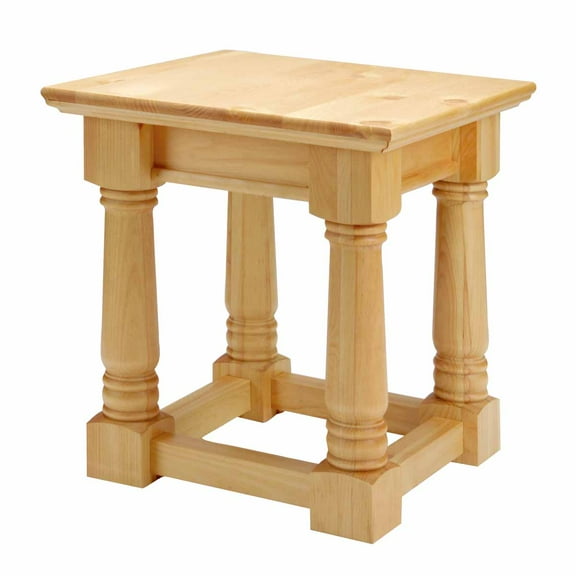 Bedroom End Tables Country Pine Mission End Table Living Room 23 in. Renovators Supply