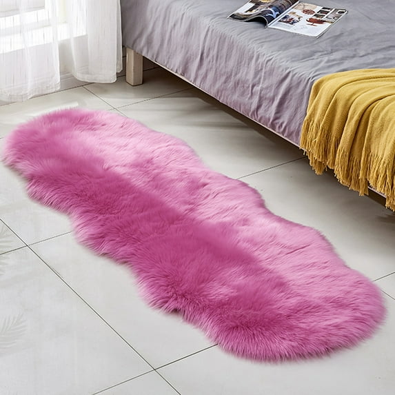 Bedroom Floor sofa living room rug Upholstered plush rug sofa cover bed rug - Deep powder
