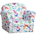 thumbnail image 1 of Bedroom Furniture Qaba Kid's Sofa Chair with Dinosaur Design and Thick Padding, Flannel-Covered Toddler Armchair for Bedroom, Playroom,Cribs, 1 of 10