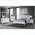 thumbnail image 1 of Bedroom Furniture Set, 5-Piece Queen White Modern with LED | Solid Wood+MDF | Double Dressers, 1 of 5