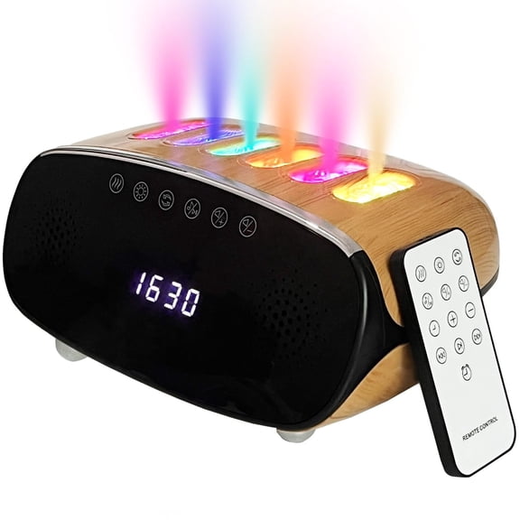 Bedroom Humidifier 400ml Essential Oil Diffuser, Ultrasonic Aromatherapy Diffuser with 7 Color LED Light, 4 Timer & Auto Shut-Off, Super Quiet Cool Mist Humidifier for Home Bedroom Office