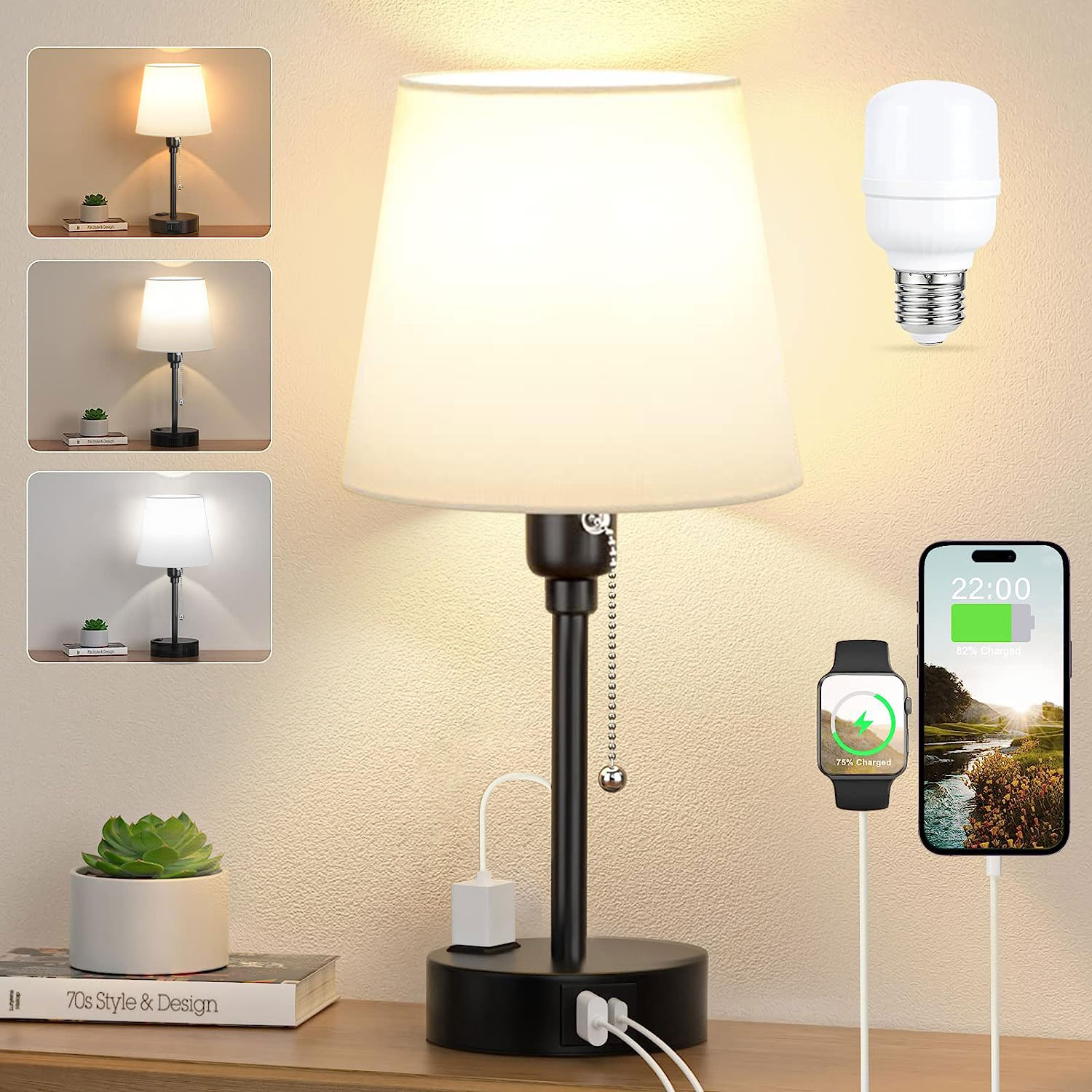 Legacy Home LTD 322007LT 28 in. Twin Pull Chain Table Lamp