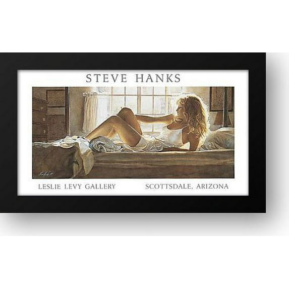 Bedroom Light 36x22 Framed Art Print by Hanks, Steve