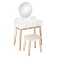thumbnail image 1 of Bedroom Light Luxury Real Wood Dressing Table Simple Makeup Table Without Lamp, 1 of 8