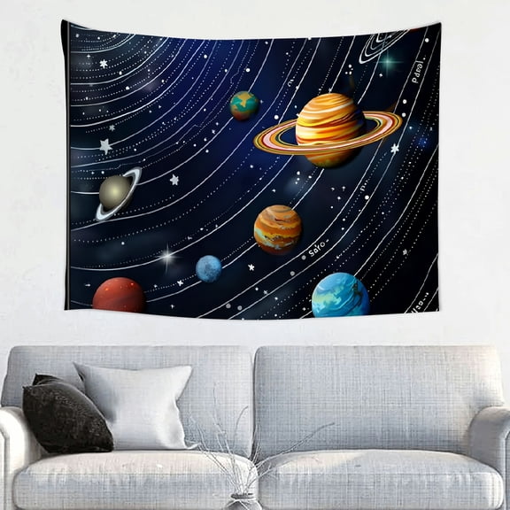 for Bedroom Living Room Dorm, solar system planets stars Print Wall Hanging, wall art Tapestry for decorative wall hanging, decorative bedroom, living room decoration