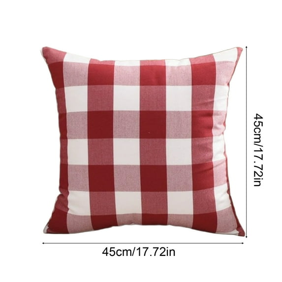 Bedroom Living Room Sofa 18 inch Christmas Pillow Cover Faux Wool Fur Pillow Case Couch Cushion Case