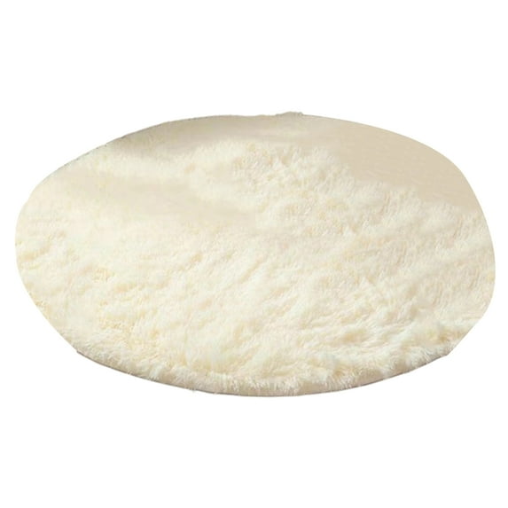 Bedroom Luxury Round Fluffy Area Rug Super Soft Wear Resistant Non-Slip Design Circle Rug Floor Carpet