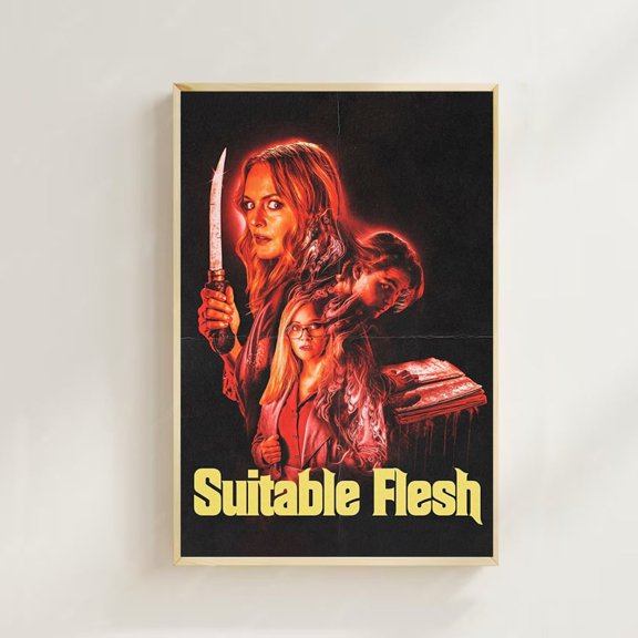 Bedroom Necronomicon Flesh Book Slasher Ritual Wall Art, Unframed Poster