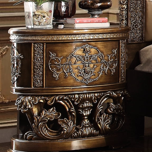 Bedroom Nightstand with 2 Drawers | 2/3 Extension for Full Access | Wood Plastic Materials | Self-Closing Drawers Add Luxury