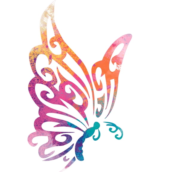 Bedroom Nursery Living Room Removable Comma Butterfly Species Watercolor Decor Design Vinyl Wall Art Decal | 20" x 25" Adhesive Home Wall Colorful Winged Moth Insect Sticker Decoration