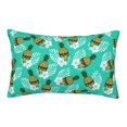 thumbnail image 1 of Bedroom Outdoor Decorations Rectangle Two Sides Printed Sunglass Skull Pineapple Palm Leaf Teal Sofa Throw Pillow Case Cushion Cove, 1 of 6