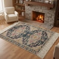 thumbnail image 1 of Bedroom Rug Carpet 3'x 5', Vintage Boho Washable Floor Carpet with Tassels, Middle Century Western Geometric Abstract Art Elegant Soft Floor Rug Mat for Patio, Balcony, Laundry, Room Decor, 1 of 9