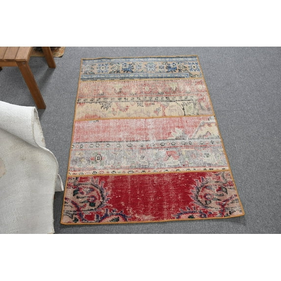 Bedroom Rug, Vintage Rug, Colorful Rugs, 2.9x4.1 ft Small Rug, Turkish Rugs