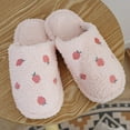 Bedroom Slippers Women Clearance Flat cute Plush on Slippers Soft