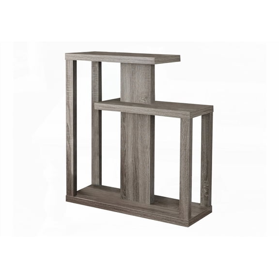 Modern Narrow Console Table for Sofa, Living Room & Bedroom - Brown Laminate, Contemporary Design