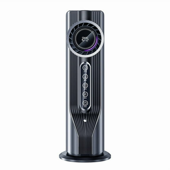 Bedroom Tower Fan Silent USB Water Cooling Fan Portable Water Mist Humidification Water Cooling Fan Desktop Air Cooler B