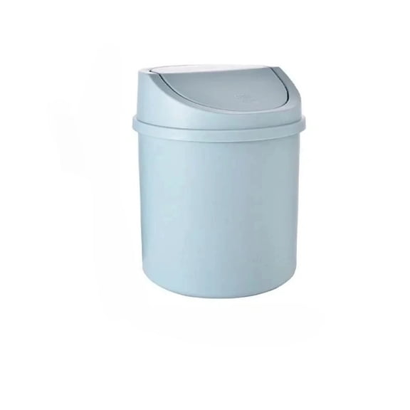 Bedroom Trash Can Garbage Can Clean Workspace Storage Box Home Desk Mini Desktop Bin Small Trash Can Tube with Cover