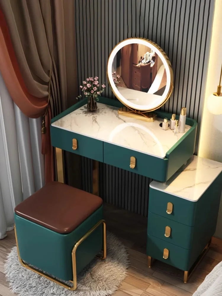 Bedroom Vanity Dressers Mirror Lights Computer Console Dresser Storage
