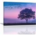 thumbnail image 1 of Bedroom Wall Art Give it to God and Go to Sleep Sign Wall Decor Christian Canvas Prints Painting Purple Tree Bathroom Pictures Framed Artwork Gifts Home Decorations 16"x12", 1 of 6