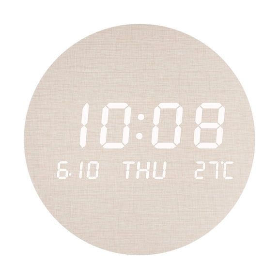 Bedroom Wall Clock LED Digital Wall Clock DC 5V Power Supply High-quality Wood LED Digital Display For Living Room
