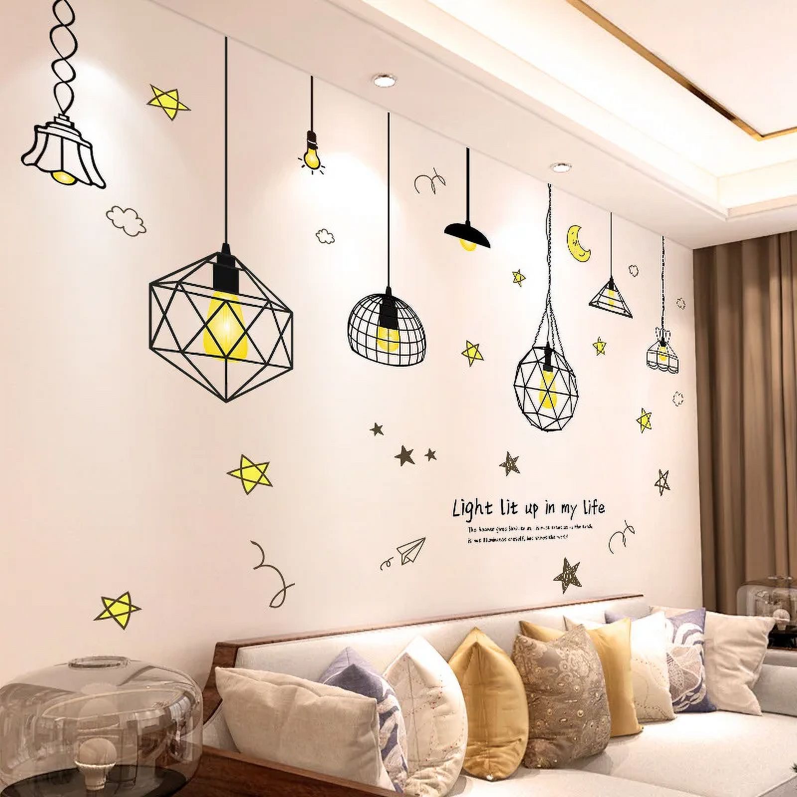 Sticker Room Bedroom Warm Wall Stickers Room Layout Living Room Stickers Wall ...