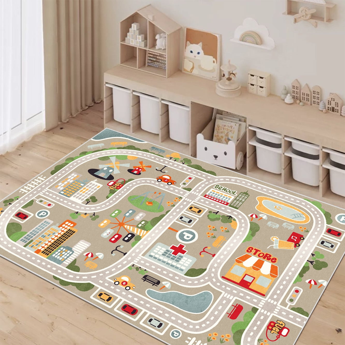 Bedroom ration Children Soft Carpet Child Play Games Floor Mat Boys ...