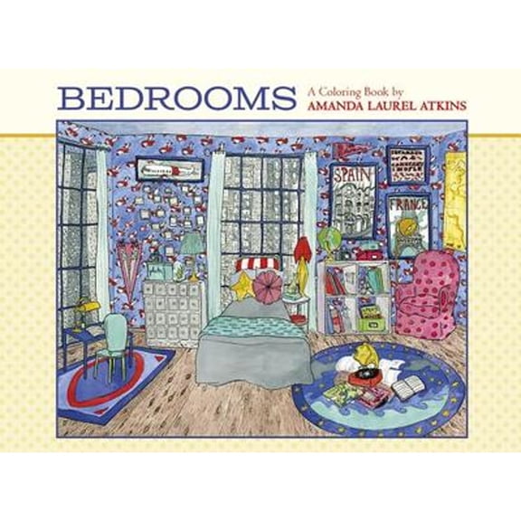 Pre-Owned Bedrooms: A Coloring Book by Amanda Laurel Atkins Hardcover