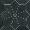 thumbnail image 1 of Bedrosians Blomma Floral Honed Marble Mosaic 12 x 12, Nero (9.81 sq. ft./Case), 1 of 1