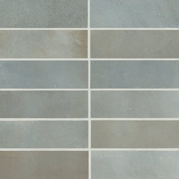 Bedrosians Celine Rectangle Matte Porcelain Tile 2 x 6, Blue (5.33 sq. ft./Case)
