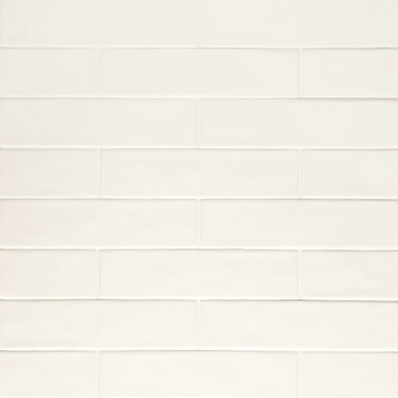 Bedrosians Clara Rectangle Matte Porcelain Tile 3 x 11, Ivory (6.35 sq. ft./Case)