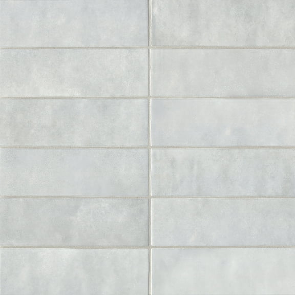 Bedrosians Cloe Rectangle Gloss Ceramic Tile 3 x 8, Grey (10.64 sq. ft./Case)