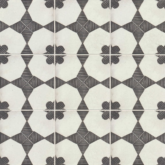 Bedrosians Enchante Matte Porcelain Decorative Tile 8" x 8", Moderno (27-Pack, 11.63 SF)