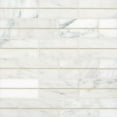 thumbnail image 1 of Bedrosians Ferrara Rectangle Honed with Brass Inlay Marble Tile 3 x 6, BIANCO (4.96 sq. ft./Case), 1 of 1