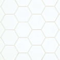 thumbnail image 1 of Bedrosians Hedron Gloss Ceramic Hexagon Tile 4" x 5", White (50-Pack, 5.38 SF), 1 of 1