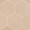 thumbnail image 1 of Bedrosians Makoto Hexagon Matte Porcelain Tile 10 x 10, Momoiro Blush (10.76 sq. ft./Case), 1 of 1