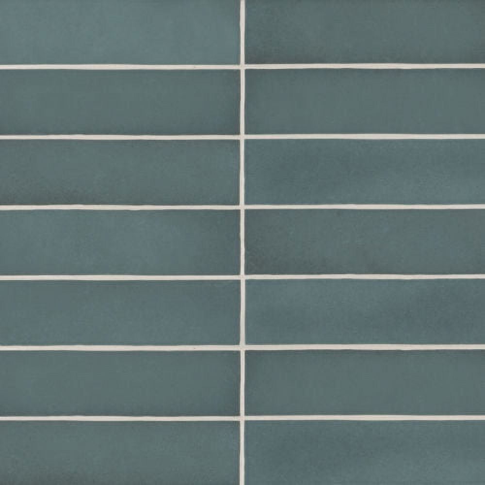 Makoto Arashi Blue Matte Ceramic Subway Wall Tile