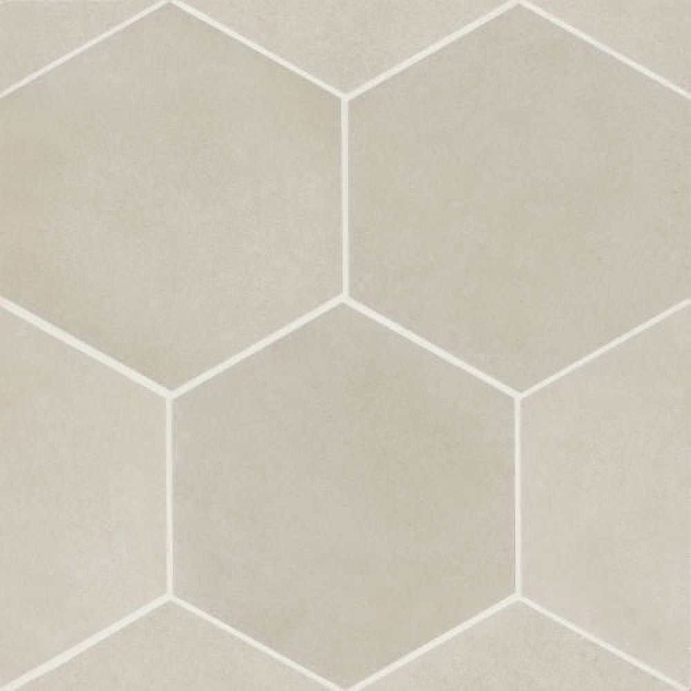 Makoto Kumo Gray Matte Hexagon Porcelain Tile 11.5" x 10"