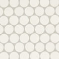 thumbnail image 1 of Bedrosians Makoto Matte Porcelain Mosaic 2" Round, 10" x 10" Sheet, Shoji White (5-Pack, 3.42 SF), 1 of 1