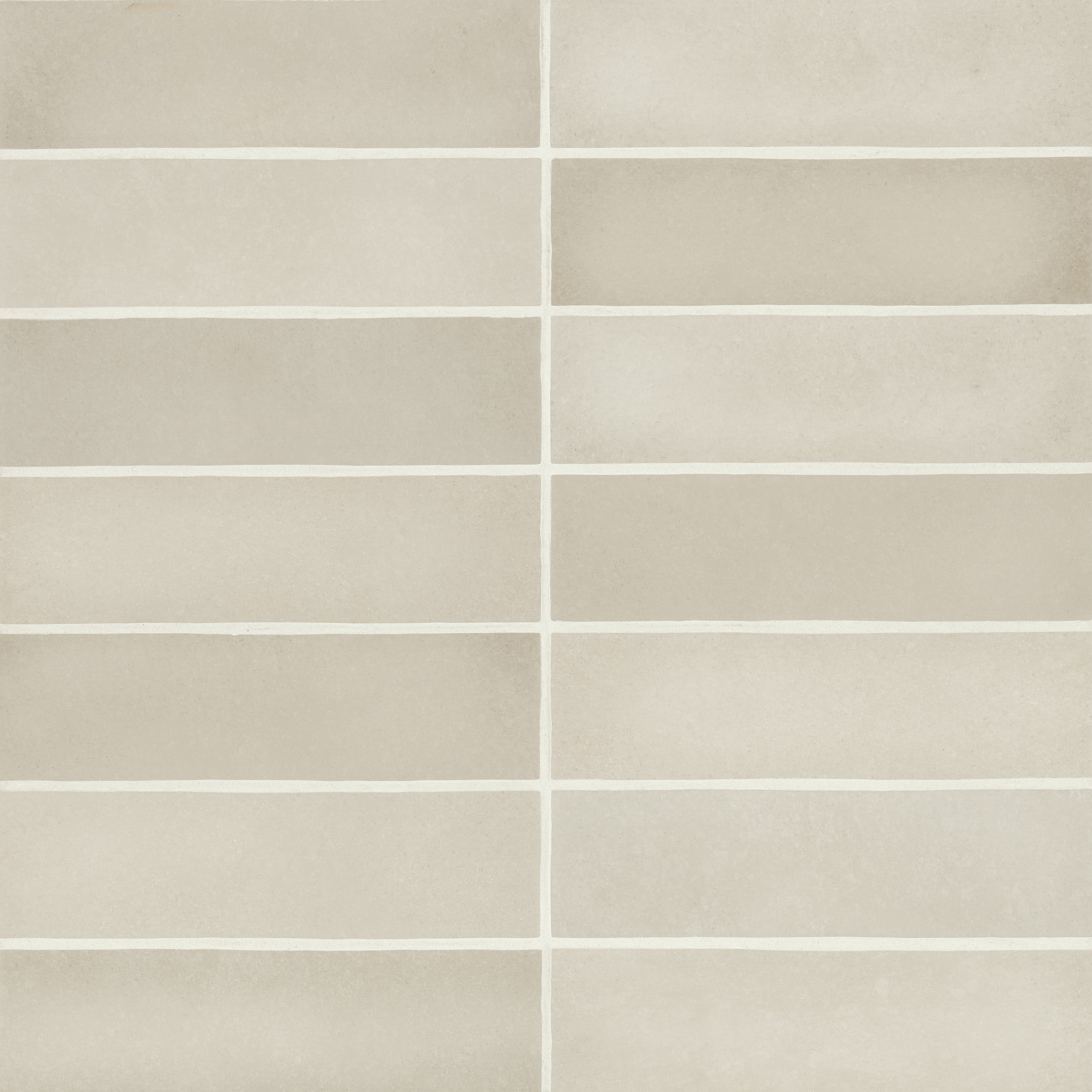 Makoto 2.5" x 10" Matte Gray Ceramic Wall Tile