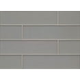 thumbnail image 1 of Bedrosians Manhattan Matte Glass Tile 4" x 16", Platinum (20-Pack, 8.88 SF), 1 of 1