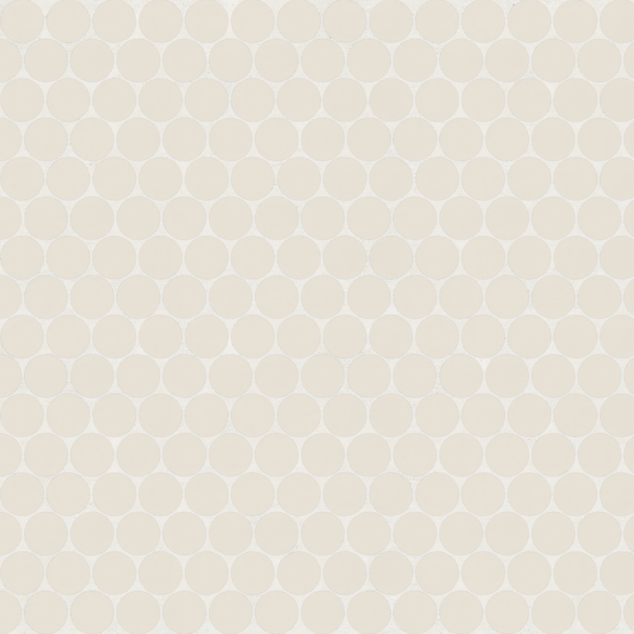 Sand Dollar Beige Round Matte Porcelain Mosaic Tile