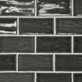 thumbnail image 1 of Bedrosians Marin Rectangle Gloss Ceramic Tile 3 x 5, Black Sea (Black) (5.38 sq. ft./Case), 1 of 1