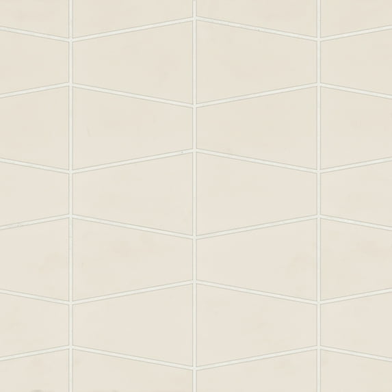 Bedrosians Marin Trapezoid Matte Porcelain Mosaic 8 x 13, Sand Dollar (Beige) (7.49 sq. ft./Case)