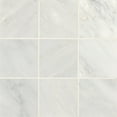 thumbnail image 1 of Bedrosians Monet Square Honed Marble Tile 4 x 4, Oriental White (5.11 sq. ft./Case), 1 of 1