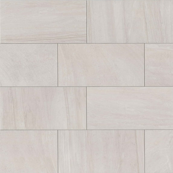 Bedrosians Purestone Rectangle Matte Porcelain Tile 12 x 24, Grigio (13.7 sq. ft./Case)